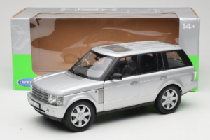 Land Rover Range Rover L322 Sidabrinis Welly 1:18 12536W Metalas - nuotrauka 8 iš 8