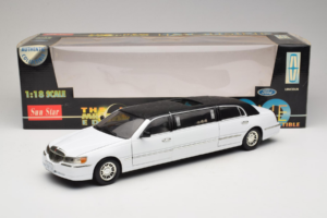Lincoln Limousine Baltas Sun Star 1:18 1260 Metalas - nuotrauka 8 iš 8