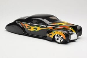 Lincoln Zephyr Scrape Custom Juodas su Liepsnomis Hot Wheels 1:18 57319 Metalas - nuotrauka 6 iš 8