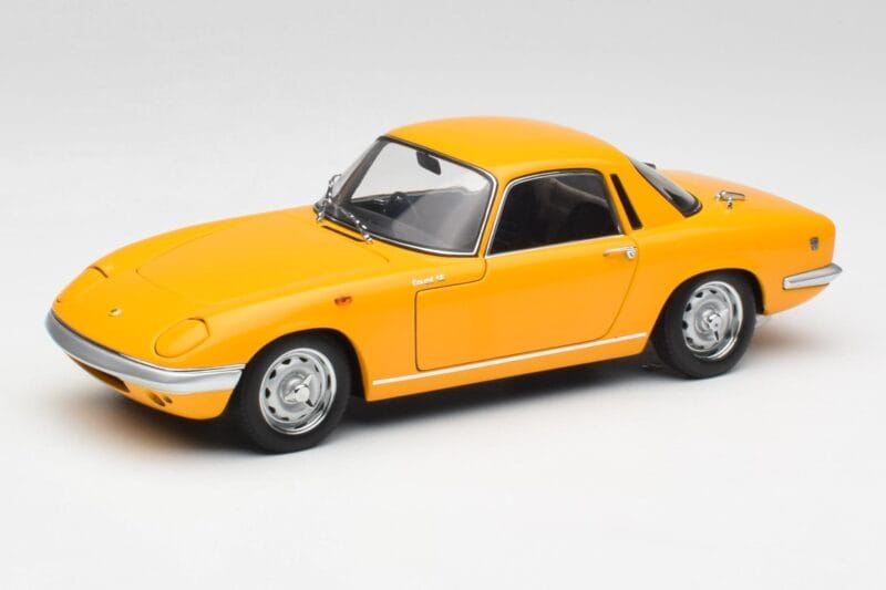 Lotus Elan S/E Racing Geltonas AUTOart 1:18 75352 Metalas
