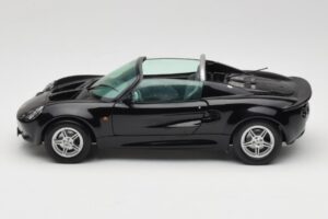 Lotus Elise S1 Roadster Juodas Chrono 1:18 CH001 Metalas - nuotrauka 4 iš 8