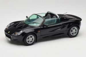 Lotus Elise S1 Roadster Juodas Chrono 1:18 CH001 Metalas