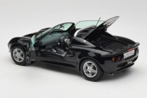 Lotus Elise S1 Roadster Juodas Chrono 1:18 CH001 Metalas - nuotrauka 5 iš 8
