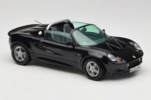 Lotus Elise S1 Roadster Juodas Chrono 1:18 CH001 Metalas - nuotrauka 6 iš 8