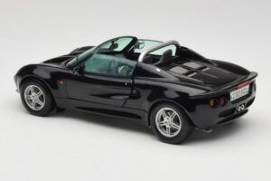 Lotus Elise S1 Roadster Juodas Chrono 1:18 CH001 Metalas - nuotrauka 7 iš 8