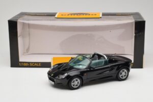 Lotus Elise S1 Roadster Juodas Chrono 1:18 CH001 Metalas - nuotrauka 8 iš 8