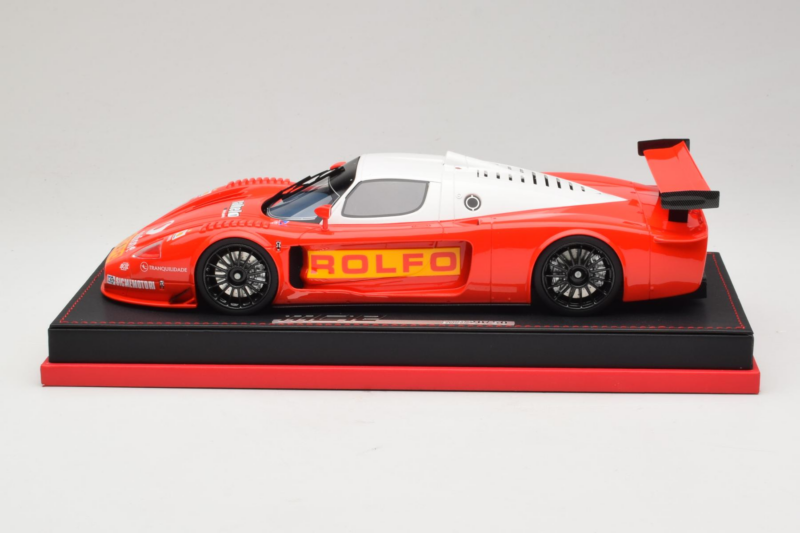 Maserati MC12 Rolfo Raudona Balta Gl Model 1:18 REMC031 Derva
