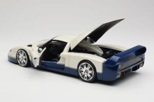Maserati MC12 Baltas Mėlynas Hot Wheels 1:18 G7158 Metalas - nuotrauka 5 iš 8