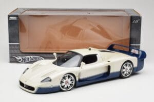 Maserati MC12 Baltas Mėlynas Hot Wheels 1:18 G7158 Metalas - nuotrauka 8 iš 8