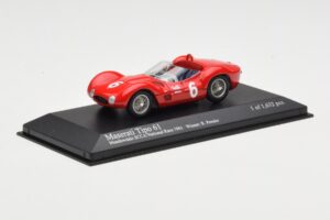 Maserati Tipo 61 #6 R. Penske SCCA National Race Meadowdale 1961 Minichamps 1:43 400611206 Metalas - nuotrauka 2 iš 4