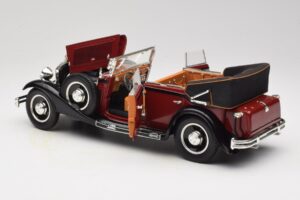 Maybach DS8 Zeppelin Raudonas Anson 1:18 30413 Metalas - nuotrauka 5 iš 8