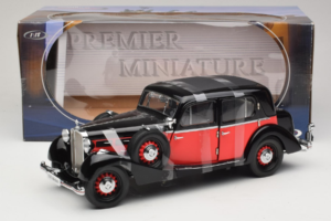 Maybach SW35 Hardtop Juodas Raudonas Premier Miniature 1:18 PM-38208 Metalas - nuotrauka 6 iš 6