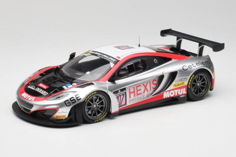 McLaren 12C GT3 Hexis Racing #107 O. Panis / F. Cazenave 24 Hours of Spa 2013 Minichamps 1:18 151131397 Metalas