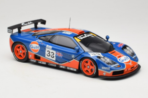 McLaren F1 GTR Gulf #33 R. Bellm / M. Weaver / J-J. Lehto 24 Hours of Le Mans 1996 UT Models 1:18 530161833 Metalas - nuotrauka 6 iš 8