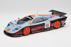 McLaren F1 GTR Gulf #41 P. Gounon / S. Oloffson 24 Hours of Le Mans 1997 Minichamps 1:18 530133741 Metalas