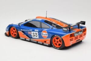 McLaren F1 GTR Gulf Racing #33 S. Bellm / A. Weaver / J. Lehto 24 Hours of Le Mans 1996 Minichamps 1:18 530133633 Metalas - nuotrauka 7 iš 8