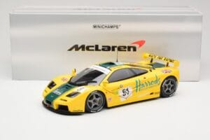 McLaren F1 GTR Harrods Mach One Racing #51 A. Wallace / D. Bell / J. Bell 24 Hours of Le Mans 1995 Minichamps 1:18 530133551  - nuotrauka 8 iš 8