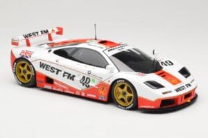 McLaren F1 GTR West Competition #49 J. Nielsen / J. Mass / T. Bscher 24 Hours of Le Mans 1995 Minichamps 1:18 530133549 Metal - nuotrauka 6 iš 8