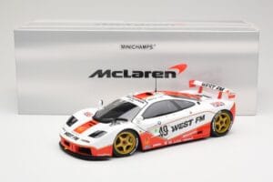 McLaren F1 GTR West Competition #49 J. Nielsen / J. Mass / T. Bscher 24 Hours of Le Mans 1995 Minichamps 1:18 530133549 Metal - nuotrauka 8 iš 8