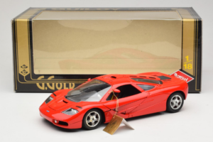 McLaren F1 High Mirror Light Red Guiloy 1:18 67505 Metalas - nuotrauka 8 iš 8