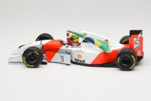 McLaren MP4/8 Ford #8 A. Senna Winner European GP Donington 1993 Minichamps 1:18 540931848 Metalas - nuotrauka 3 iš 6