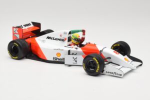 McLaren MP4/8 Ford #8 A. Senna Winner European GP Donington 1993 Minichamps 1:18 540931848 Metalas - nuotrauka 4 iš 6