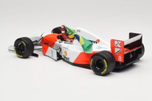 McLaren MP4/8 Ford #8 A. Senna Winner European GP Donington 1993 Minichamps 1:18 540931848 Metalas - nuotrauka 5 iš 6
