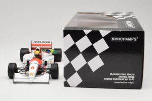 McLaren MP4/8 Ford #8 A. Senna Winner European GP Donington 1993 Minichamps 1:18 540931848 Metalas - nuotrauka 6 iš 6