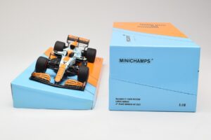 McLaren MCL35M #4 L. Norris 3rd Place Monaco GP 2021 Minichamps 1:18 533212402 Metalas - nuotrauka 6 iš 6