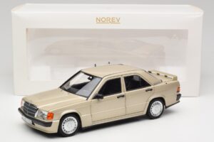 Mercedes 190E W201 2.3-16 Smoke Silver Metallic Norev 1:18 183831 Metalas - nuotrauka 8 iš 8