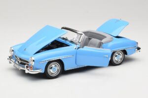Mercedes 190 SL W121 Šviesiai Mėlynas Norev 1:18 183400 Metalas - nuotrauka 2 iš 8