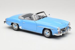 Mercedes 190 SL W121 Šviesiai Mėlynas Norev 1:18 183400 Metalas - nuotrauka 6 iš 8