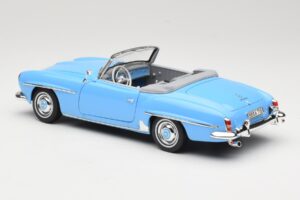 Mercedes 190 SL W121 Šviesiai Mėlynas Norev 1:18 183400 Metalas - nuotrauka 7 iš 8