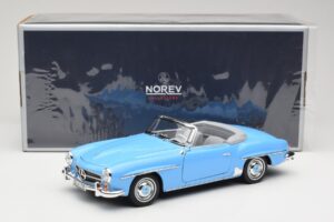 Mercedes 190 SL W121 Šviesiai Mėlynas Norev 1:18 183400 Metalas - nuotrauka 8 iš 8