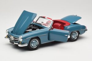 Mercedes 190 SL W121 Mėlynas Minichamps 1:18 103037033 Metalas - nuotrauka 2 iš 8