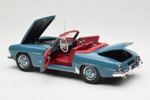 Mercedes 190 SL W121 Mėlynas Minichamps 1:18 103037033 Metalas - nuotrauka 5 iš 8