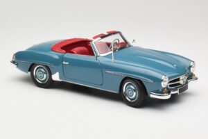 Mercedes 190 SL W121 Mėlynas Minichamps 1:18 103037033 Metalas - nuotrauka 6 iš 8