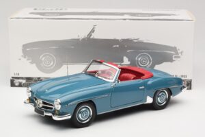 Mercedes 190 SL W121 Mėlynas Minichamps 1:18 103037033 Metalas - nuotrauka 8 iš 8