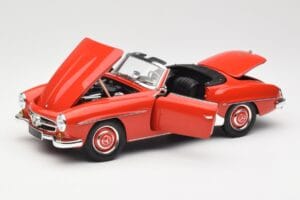 Mercedes 190 SL W121 Guards Red Minichamps 1:18 100037032 Metalas - nuotrauka 2 iš 8