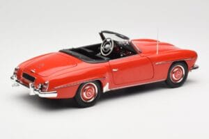Mercedes 190 SL W121 Guards Red Minichamps 1:18 100037032 Metalas - nuotrauka 3 iš 8