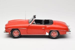 Mercedes 190 SL W121 Guards Red Minichamps 1:18 100037032 Metalas - nuotrauka 4 iš 8