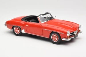 Mercedes 190 SL W121 Guards Red Minichamps 1:18 100037032 Metalas - nuotrauka 6 iš 8