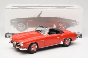 Mercedes 190 SL W121 Guards Red Minichamps 1:18 100037032 Metalas - nuotrauka 8 iš 8