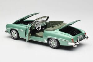 Mercedes 190 SL W121 Šviesiai Žalias Metallic Norev 1:18 183401 Metalas - nuotrauka 6 iš 9