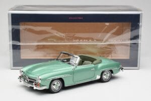 Mercedes 190 SL W121 Šviesiai Žalias Metallic Norev 1:18 183401 Metalas - nuotrauka 9 iš 9