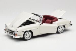 Mercedes 190 SL W121 Šviesiai Pilkas Norev 1:18 B66040710 Metalas - nuotrauka 2 iš 10