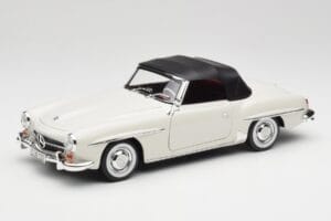 Mercedes 190 SL W121 Šviesiai Pilkas Norev 1:18 B66040710 Metalas - nuotrauka 3 iš 10