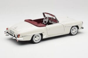 Mercedes 190 SL W121 Šviesiai Pilkas Norev 1:18 B66040710 Metalas - nuotrauka 4 iš 10