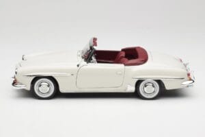 Mercedes 190 SL W121 Šviesiai Pilkas Norev 1:18 B66040710 Metalas - nuotrauka 6 iš 10