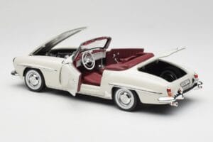 Mercedes 190 SL W121 Šviesiai Pilkas Norev 1:18 B66040710 Metalas - nuotrauka 7 iš 10